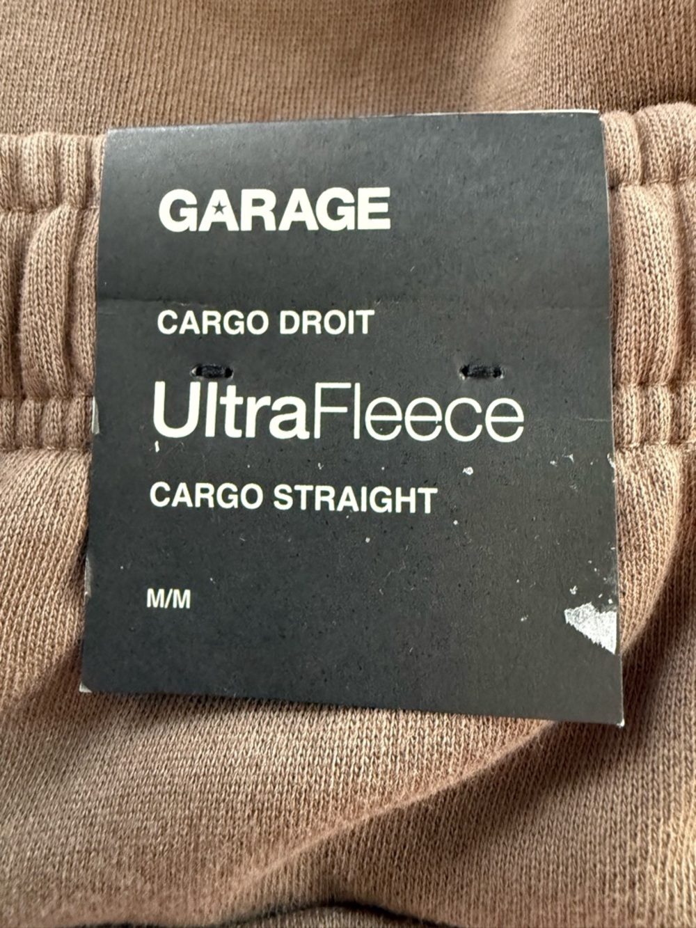 Garage UltraFleece Cargo Straight Sweatpants Wild Mushroom NWT Size M - Picture 6 of 8